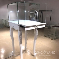 European Style Glass Jewellery Display Cabinet