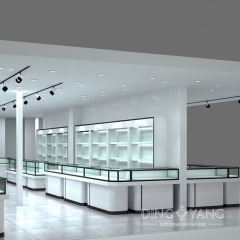 2 Tier Jewelry Store Showcases