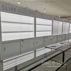 2 Tier Jewelry Store Showcases