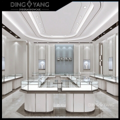 White Jewellery Showroom Counter