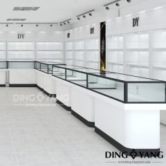 White Jewellery Counter