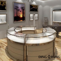 Round Jewellery Shop Counter Furniture