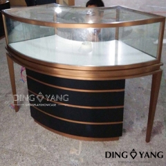 Cambered Display Cases For Jewelry
