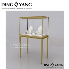 Gold Window Jewelry Display Cases