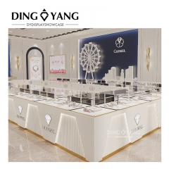 Glossy White Jewellery Display Cabinet Showcase