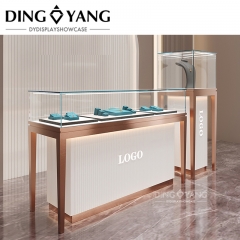 Modern Frameless Jewelry Counter Display