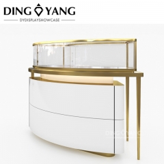 Golden Curve Jewellery Display Counter