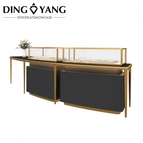 Golden Black Jewellery Display Counter