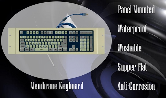 Washable membrane keyboard