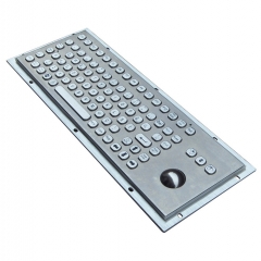 IP65 waterproofstainless steel keyboard with integrated trackball mouse