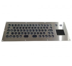 IP66 waterproof stainless steel backlight keyboard with integrated touchpad mouse