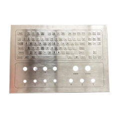 IP66 waterproof stainless steel panel mounted keyboard