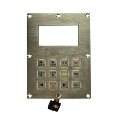 IP66 waterproof stainless steel panel mounted keypad