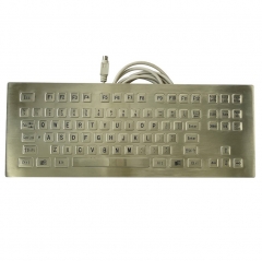 IP66 waterproof stainless steel panel mounted keyboard