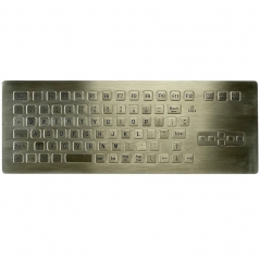 IP66 waterproof stainless steel panel mounted keyboard with mouse direction keys