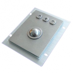 IP66 waterproof stainless steel trackball in panel mounted solution