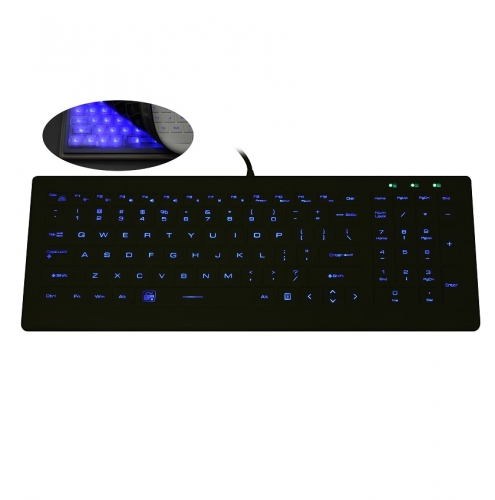 IP68 waterproof backlight silicone keyboard