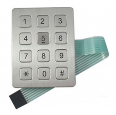 IP65 waterproof stainless steel numeric keypad