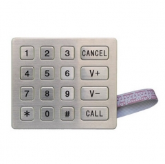 IP65 waterproof stainless steel numeric keypad