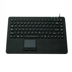 IP68 waterproof silicone keyboard with integrated touchpad mouse
