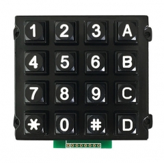 IP65 waterproof backlight dye-casting numeric keypad in black color panel