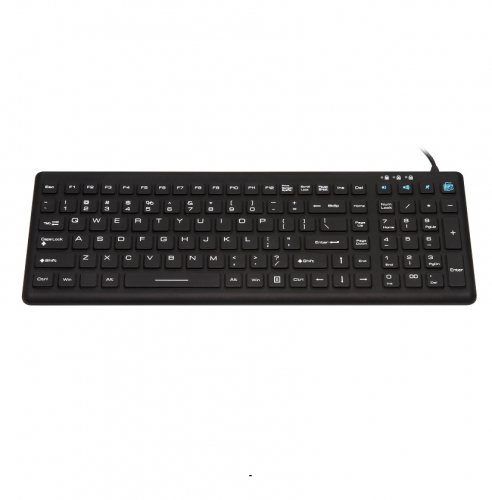 IP68 waterproof rugged silicone keyboard