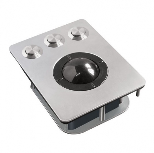 IP66 stainless steel panel mounted trackball