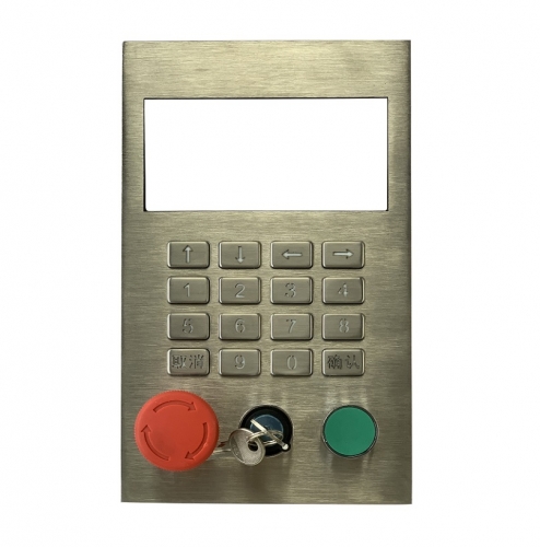 IP66 stainless steel panel mounted parking lot keypad