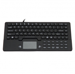IP68 waterproof silicone keyboard with integrated touchpad mouse