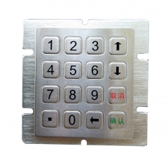 IP66 waterproof stainless steel numeric keypad