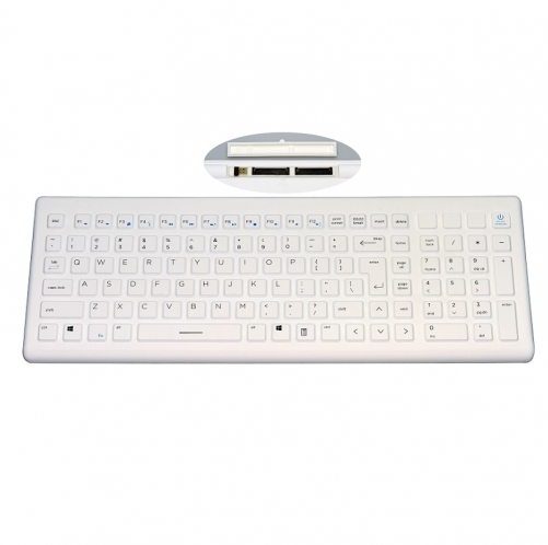 IP65 waterproof wireless rugged silicone keyboard