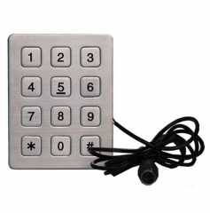 IP65 waterproof stainless steel numeric keypad