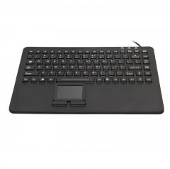 IP68 waterproof silicone keyboard with integrated touchpad mouse