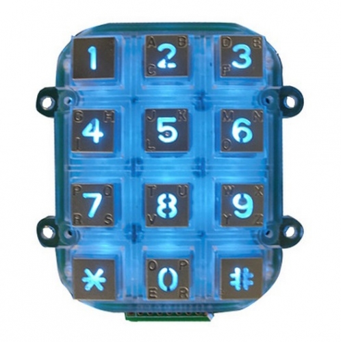 IP65 waterproof backlight dye-casting numeric keypad