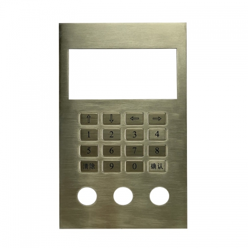 IP66 stainless steel panel mounted parking lot keypad