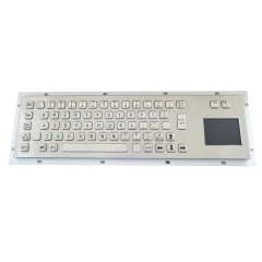 IP65 waterproof stainless steel keyboard with integrated touchpad mouse