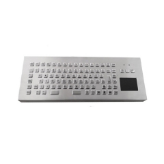 IP65 waterproof stainless steel desktop keyboard with integrated touchpad mouse