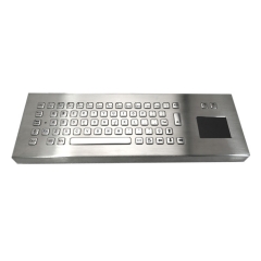 IP65 waterproof stainless steel desktop keyboard with integrated touchpad mouse