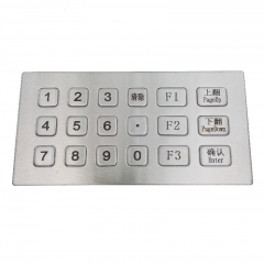 IP66 waterproof stainless steel numeric keypad