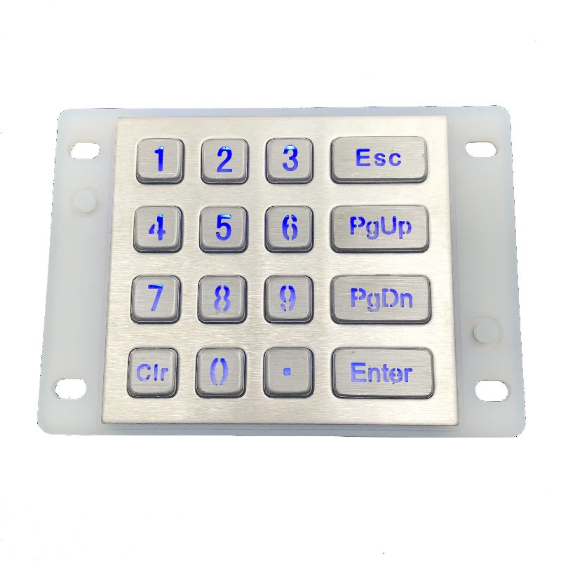 Ip Waterproof Backlight Stainless Steel Kiosk Keypad Numeric Keypad