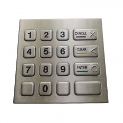 IP65 waterproof stainless steel numeric keypad