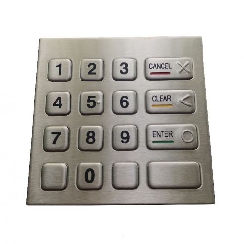 IP65 waterproof stainless steel numeric keypad