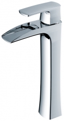 high-quality Single Hole Single-Handle Vessel Bathroom Faucet in Chrome