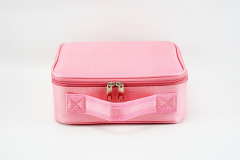 Portable travel makeup case with EVA adjustable dividers 