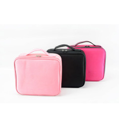 Portable travel makeup case with EVA adjustable dividers 