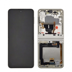 Mobile Phone Lcd Oled Touch Screen Digitizer Assembly with Frame for Samsung Galaxy Z Flip 3