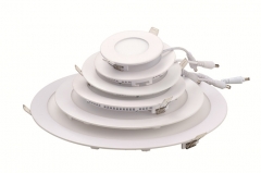 Led panel light round surface