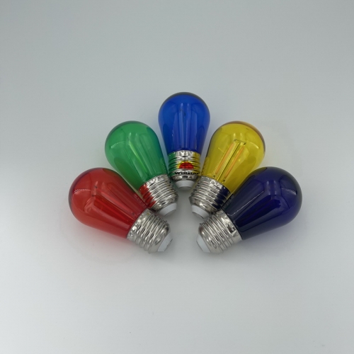 Color filament and Color Shell S14 Light Bulb 2W