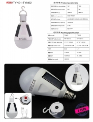 Led Solar emergency bulb TYN01 TYN02