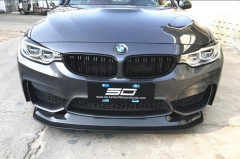 GTS Style Carbon Fiber Upper&Lower Car Front Bumper Lip for BMW M3/M4